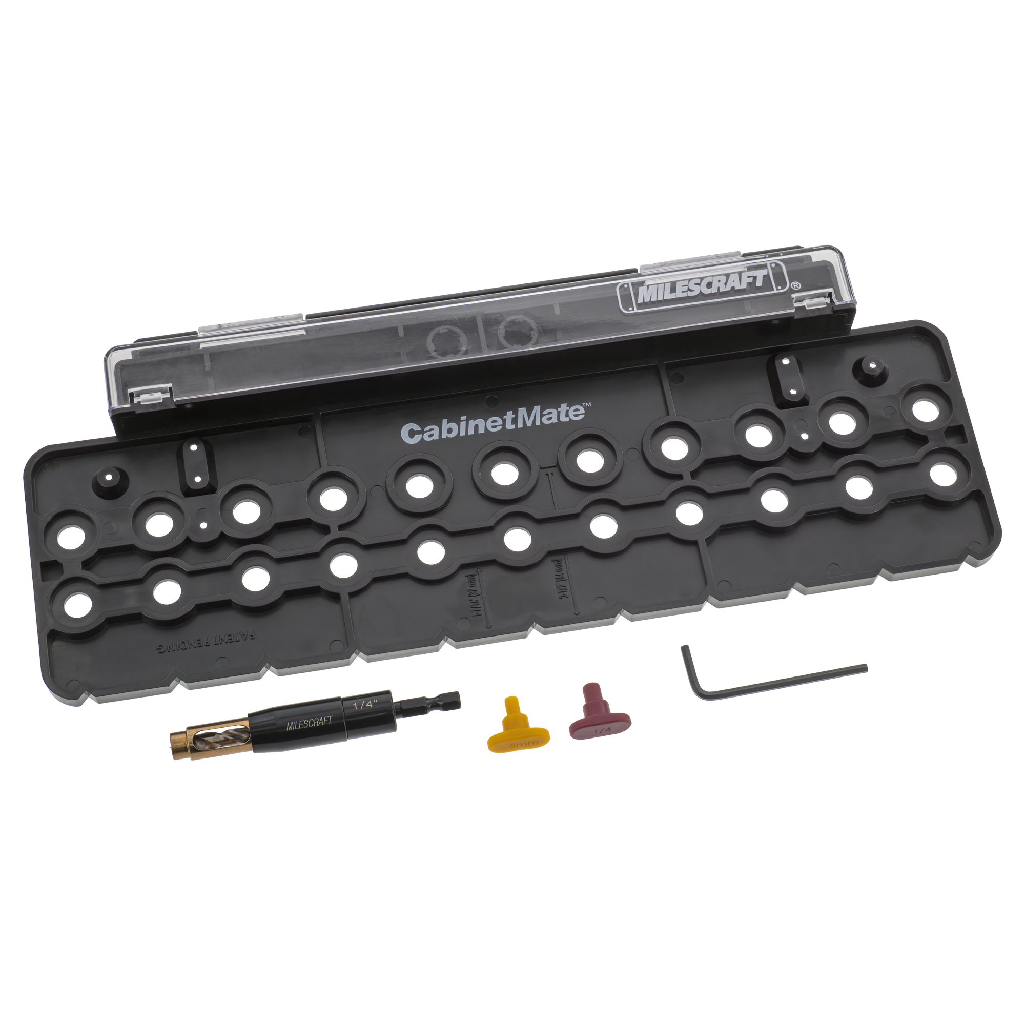 Milescraft Cabinet Mate Shelf Pin Jig — 32mm Spacing, Lightweight, Model# 13160003